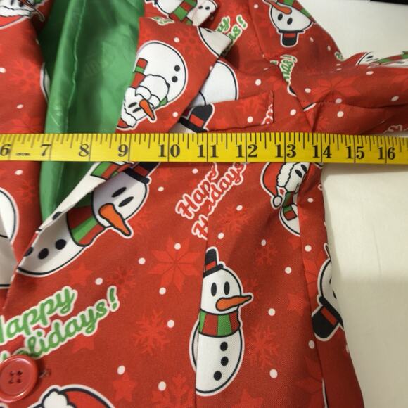 Suitmeister Boys’ M Christmas Blazer – Fun Holiday Party Jacket, Snowman Print - Picture 13 of 13